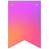 オレンジ、ピンク、紫のトロピカルカラー バンティングフラッグ (第3の旗)