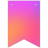 オレンジ、ピンク、紫のパーティーバンティングフラグ バンティングフラッグ (第3の旗)