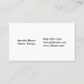 オレンジ、ピンク、赤の水の色の名刺 名刺 (裏面)