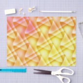 オレンジ、ピンク、金ゴールド抽象芸術幾何学模様 薄葉紙 (クラフト)