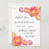 オレンジ&ピーチ結婚ズ 招待状 (正面)