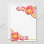 オレンジ&ピーチ結婚ズ 招待状 (裏面)