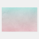 オレンジ ピーチ ミント ウェディング ラッピングペーパーシート (正面3)