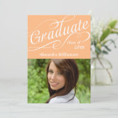オレンジ ピーチ 卒業 スワイリー スクリプト | 卒業 招待状 (スタンド正面)