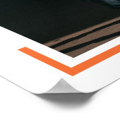 オレンジ フォト モダン 卒業式 ポスター (角)