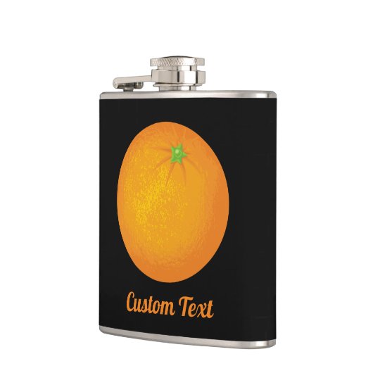 オレンジ フラスク (左)