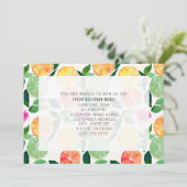 オレンジ フラワー 全用途 ジェネリック パーティー 招待状 (スタンド正面)