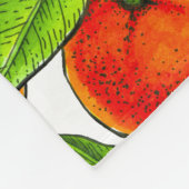 オレンジ フリースブランケット (角)