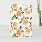 オレンジ・フルーツ・クリスマス カード (裏面)