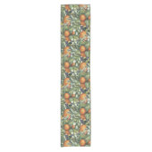 オレンジ、ブドウ、ブルーベリーのハーブ豊富 ショートテーブルランナー (正面)