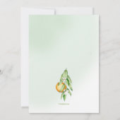 オレンジ·ブラウズ·ブルンチ·シャワー 招待状 (裏面)