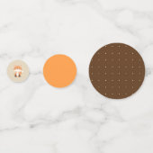 オレンジ&ブラウンキツネウッドランドアニマル コンフェッティ (裏面)