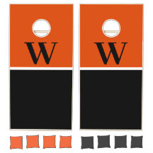 オレンジ&ブラックカレッジモノグラム