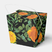 オレンジ&ブラックゴシック牡丹&バラフローラ結婚ズ フェイバーボックス (裏面サイド)