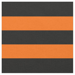 オレンジ/ブラックストライプの織物 ファブリック