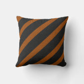 オレンジ&ブラックストライプグリッター クッション (裏面)