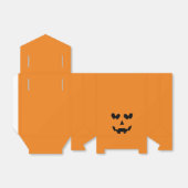 オレンジ&ブラックハッピーハートパンプキンハロウィーン フェイバーボックス (折り畳みなし)