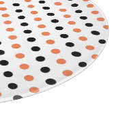 オレンジ&ブラックハロウィーン水玉模様カッティングボード カッティングボード (角)