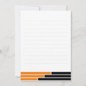 オレンジ&ブラックバーグラードパーティーありがとう サンキューカード (裏面)