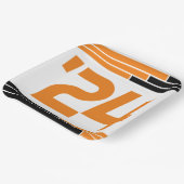 オレンジ&ブラックバー24年卒業 ペーパープレート (傾斜あり)