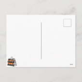 オレンジ ブラック ウィキッド スマート スプーキー ライブラリー ハロウィン シーズンポストカード (裏面)