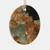 オレンジ、ブラック、クォー澄んツ セラミックオーナメント (右)