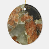 オレンジ、ブラック、クォー澄んツ セラミックオーナメント (左)