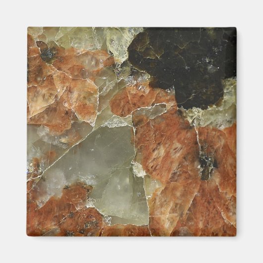 オレンジ、ブラック、クォー澄んツ マグネット (正面)