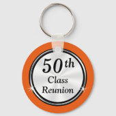 オレンジ、ブラック、ホワイト第50クラス懇親会の好意 キーホルダー (裏面)