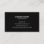 オレンジ ブラック ランケア ランドスケーピング 芝刈り 名刺 (裏面)