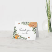 オレンジ ブルーム ハニービー サンキューカード (正面)