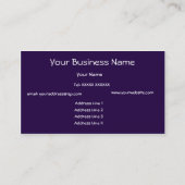 オレンジ、ブルー、グリーン抽象芸術名刺 名刺 (裏面)