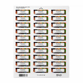 オレンジ、ブルー、グリーン、ブラックデジタル流体アート ラベル (フルシート)