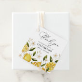 オレンジ プリティ レモン ブライダル シャワー フェイバータグ (インサイチュ)