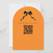 オレンジ ベイビー ブー ゴースト ハロウィン ベイビー シャワー 招待状 (裏面)