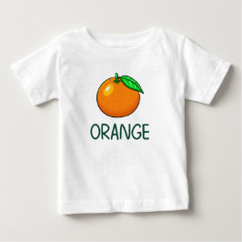 オレンジ ベビーTシャツ