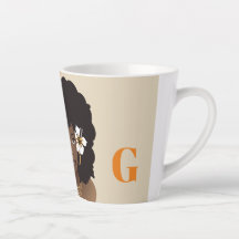 オレンジ&ベージュ、ナチュラルヘア美しいと花