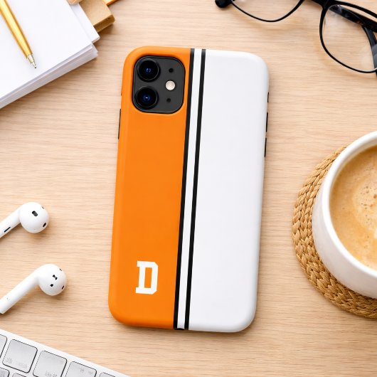 オレンジ＆ホワイトのカレッジカラー Case-Mate iPhoneケース