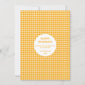 オレンジ&ホワイトプレイドギンガムハッピーホリデー (正面)