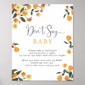 オレンジ&ボタニカルドン's Sayベビーゲームポスター ポスター (正面)