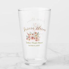 オレンジ ボーホー ラブ イン ブルーム ブライダル シャワー 名前 レトロ タンブラーグラス