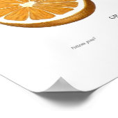 オレンジ ポスター (角)