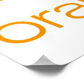 オレンジ ポスター (角)