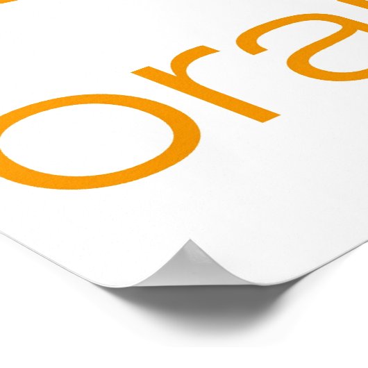 オレンジ ポスター (角)