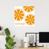オレンジ ポスター (ホームオフィス)