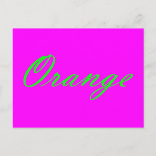 オレンジ ポストカード (正面)