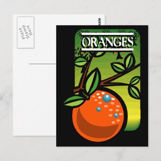 オレンジ ポストカード (正面/裏面)
