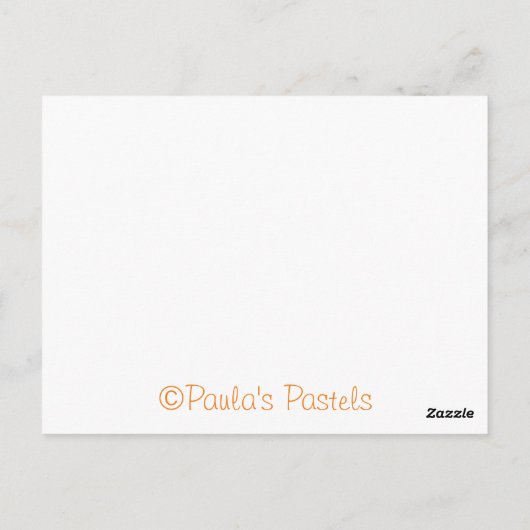 オレンジ ポストカード (裏面)