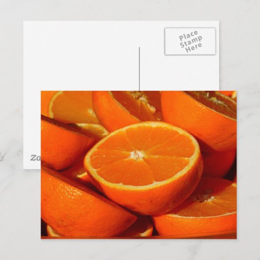 オレンジ。 ポストカード (正面/裏面)