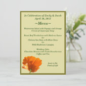 オレンジ ポピー メニューカード メニュー (スタンド正面)